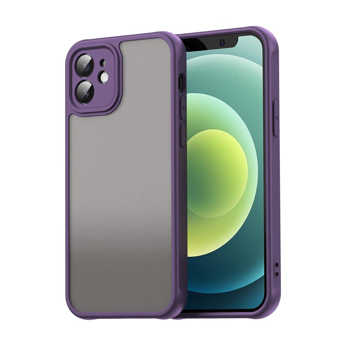 Apple iPhone 12 TPU Hybrid PC Frosted Phone Case with Durable Scratch, Dirt & Wear Protection, Precise Cutouts, Lightweight Easy-Fit Slim Cover