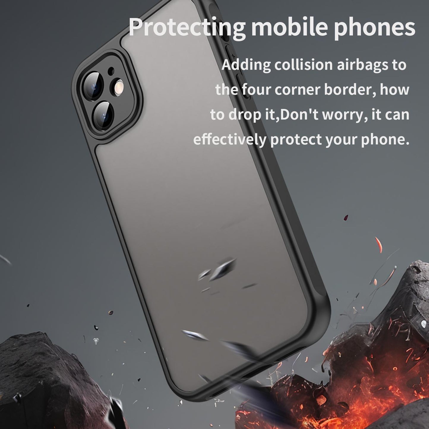 Apple iPhone 11 TPU Hybrid PC Frosted Phone Case with Durable Scratch, Dirt & Wear Protection, Precise Cutouts, Lightweight Easy-Fit Slim Cover