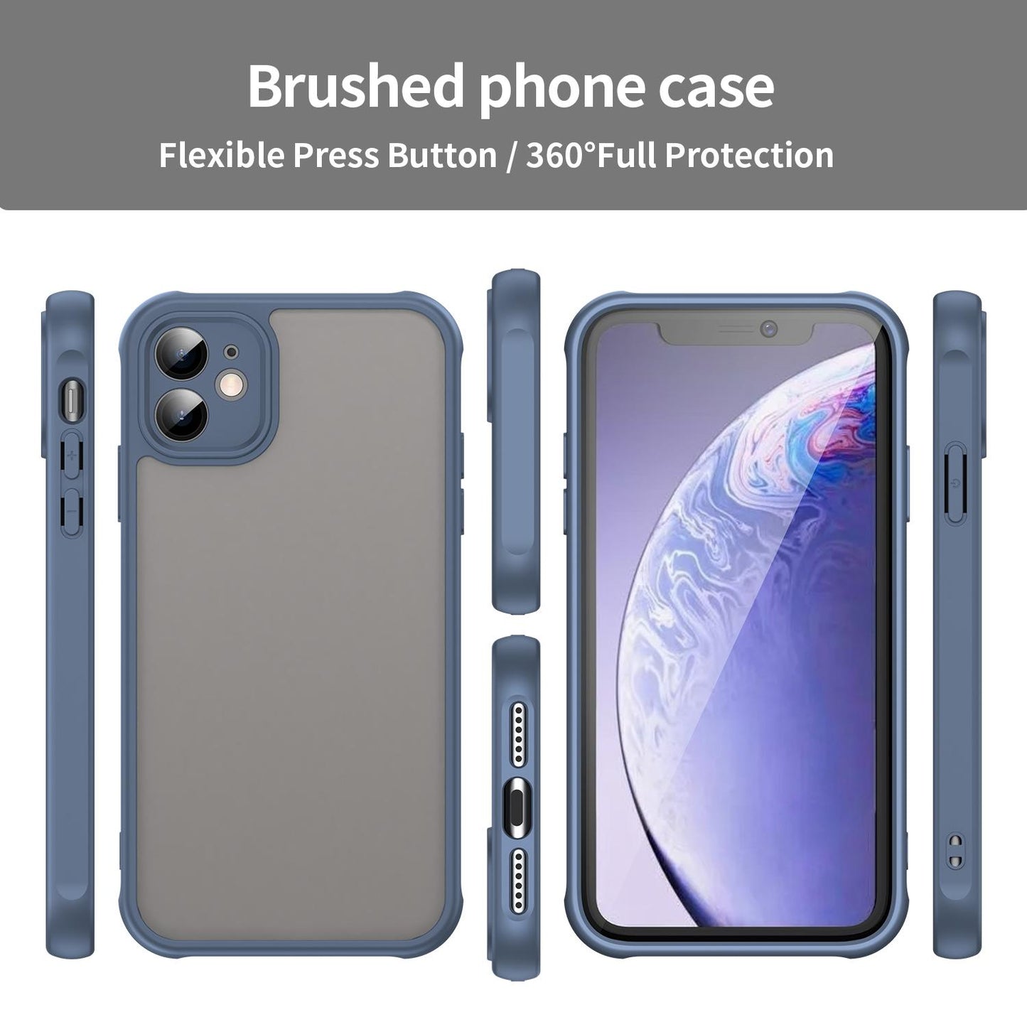Apple iPhone 11 TPU Hybrid PC Frosted Phone Case with Durable Scratch, Dirt & Wear Protection, Precise Cutouts, Lightweight Easy-Fit Slim Cover