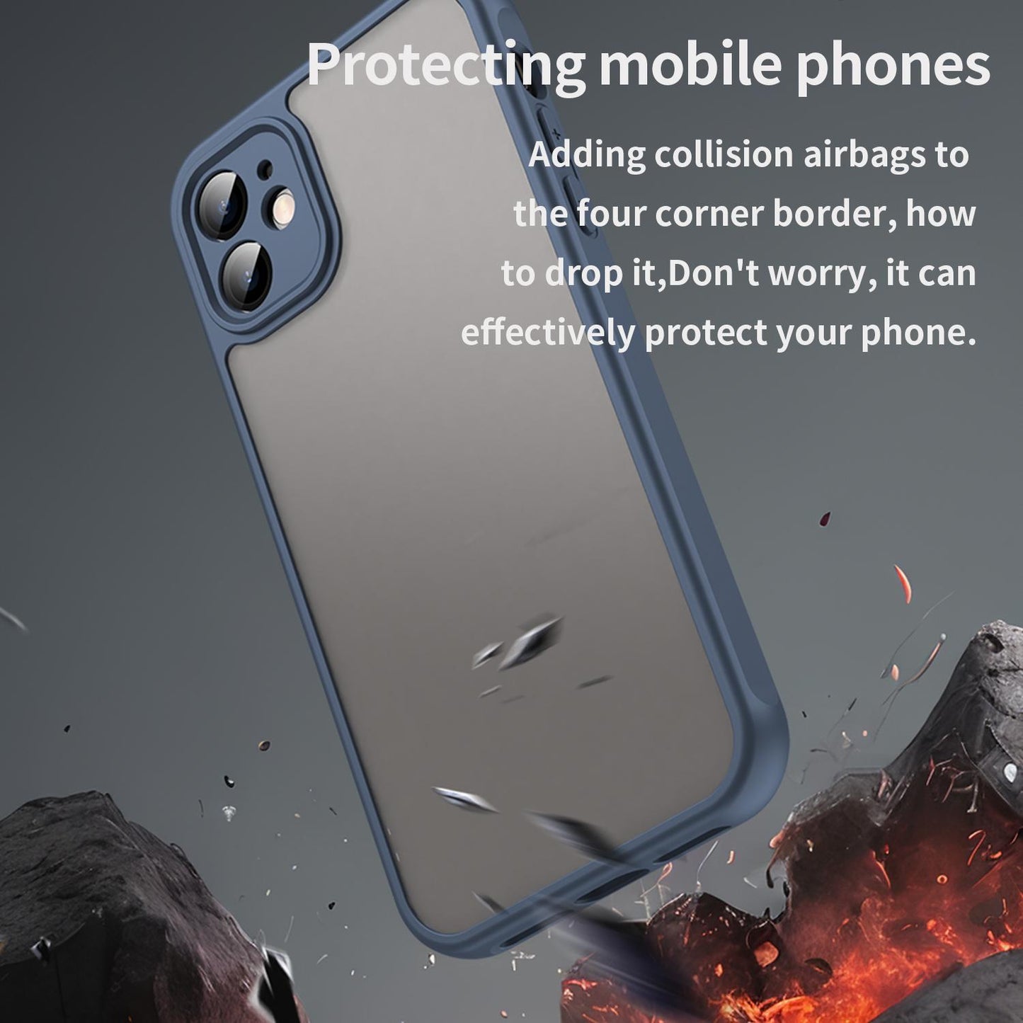 Apple iPhone 11 TPU Hybrid PC Frosted Phone Case with Durable Scratch, Dirt & Wear Protection, Precise Cutouts, Lightweight Easy-Fit Slim Cover