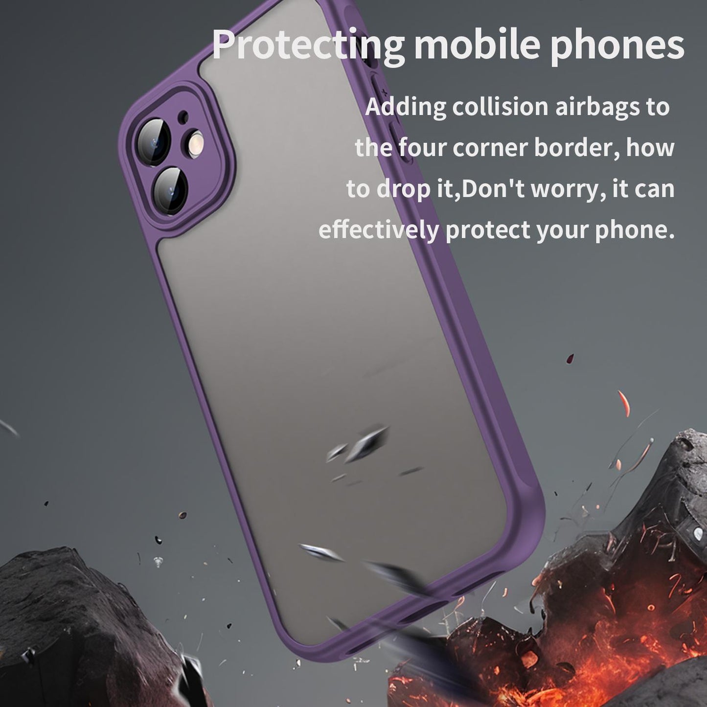 Apple iPhone 11 TPU Hybrid PC Frosted Phone Case with Durable Scratch, Dirt & Wear Protection, Precise Cutouts, Lightweight Easy-Fit Slim Cover