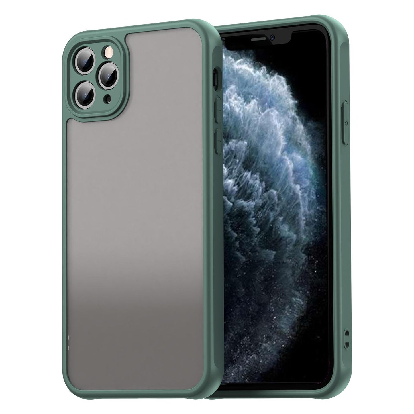 Apple iPhone 11 Pro Max TPU Hybrid PC Frosted Phone Case with Durable Scratch, Dirt & Wear Protection, Precise Cutouts, Lightweight Easy-Fit Slim Cover