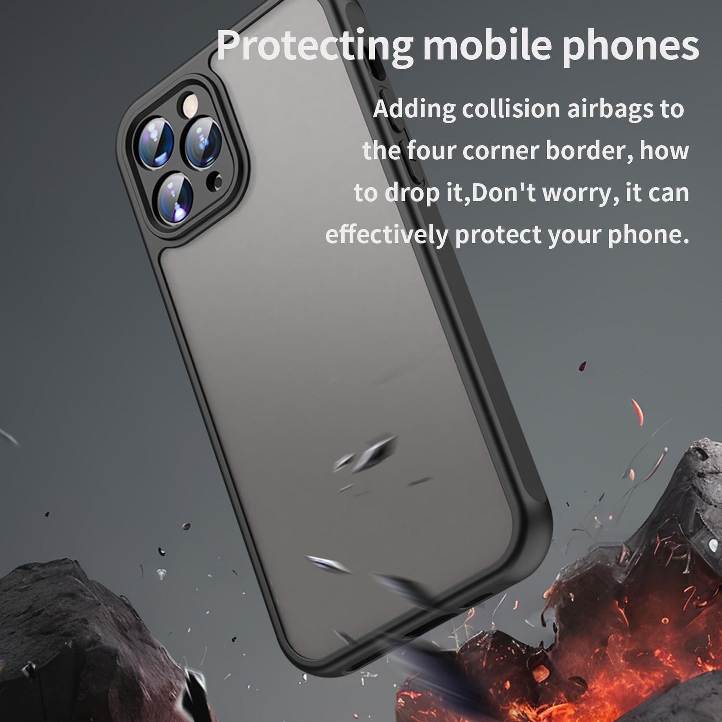 Apple iPhone 11 Pro TPU Hybrid PC Frosted Phone Case with Durable Scratch, Dirt & Wear Protection, Precise Cutouts, Lightweight Easy-Fit Slim Cover