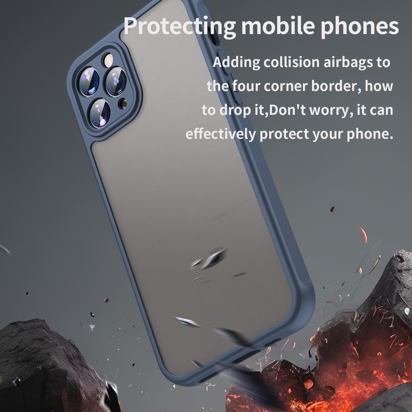 Apple iPhone 11 Pro TPU Hybrid PC Frosted Phone Case with Durable Scratch, Dirt & Wear Protection, Precise Cutouts, Lightweight Easy-Fit Slim Cover