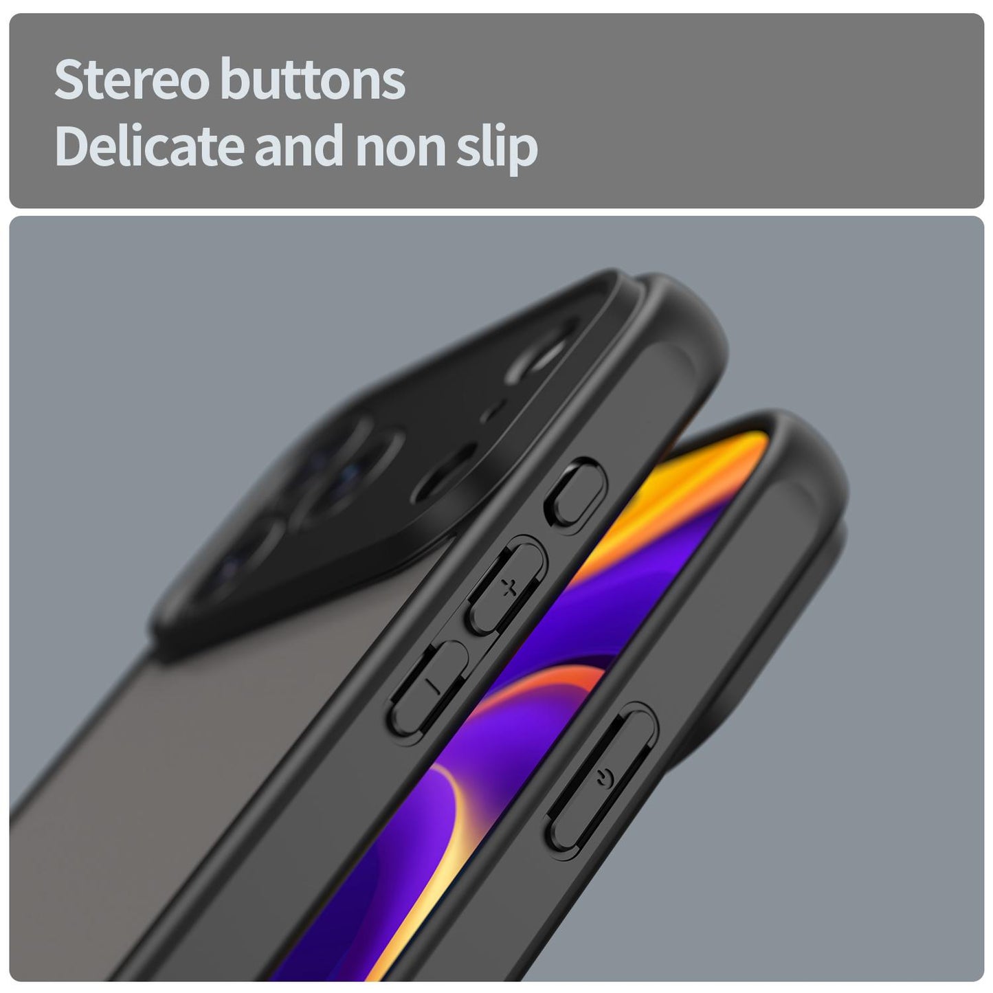Apple iPhone 17 Pro Max TPU Hybrid PC Frosted Phone Case with Durable Scratch, Dirt & Wear Protection, Precise Cutouts, Lightweight Easy-Fit Slim Cover