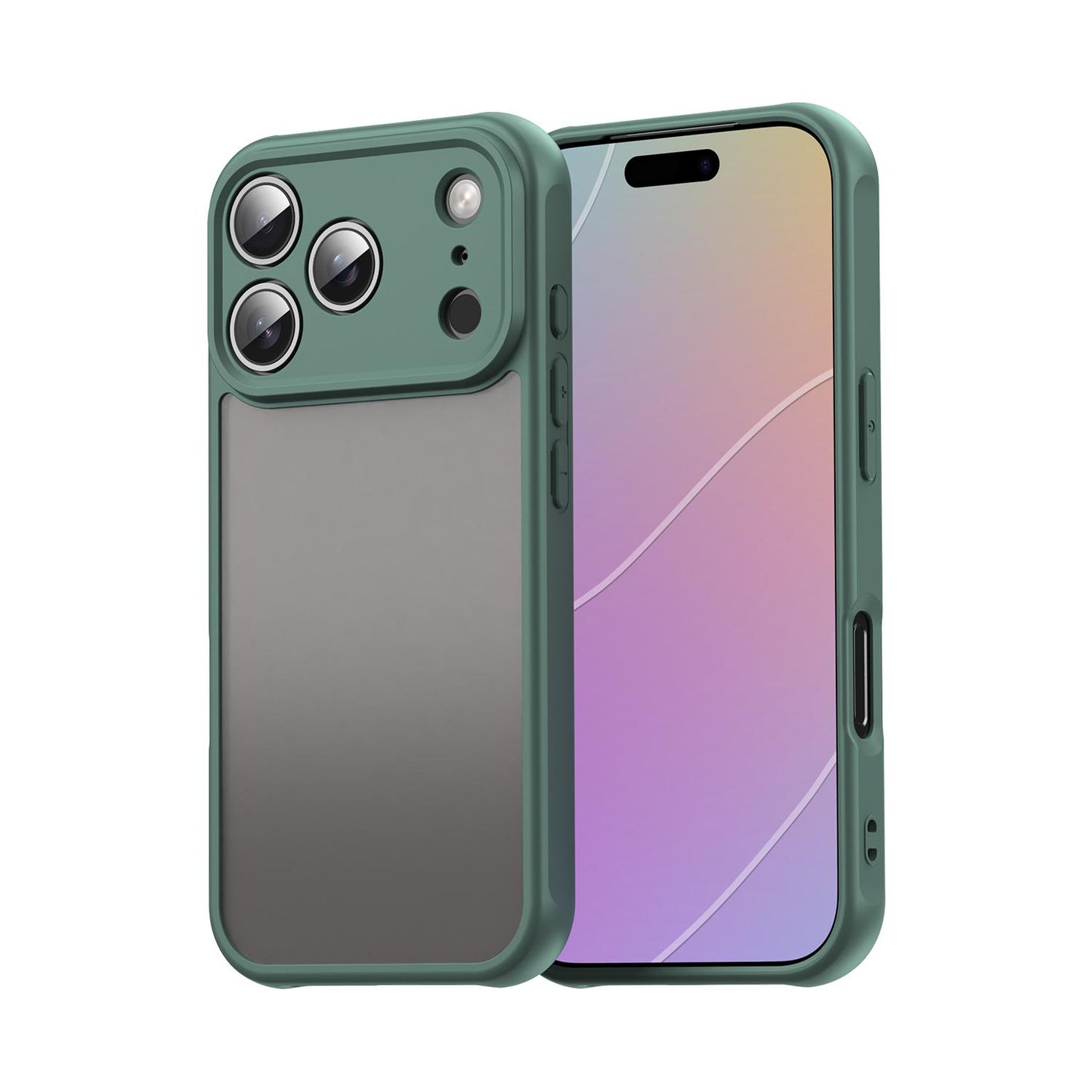 Apple iPhone 17 Pro TPU Hybrid PC Frosted Phone Case with Durable Scratch, Dirt & Wear Protection, Precise Cutouts, Lightweight Easy-Fit Slim Cover