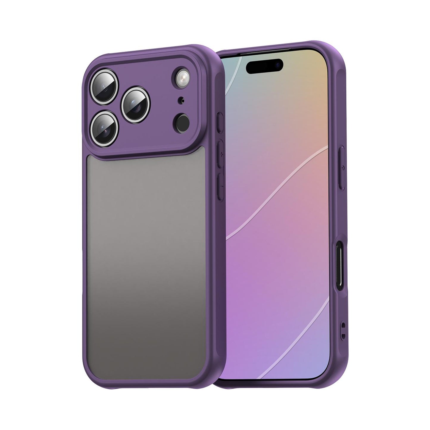 Apple iPhone 17 Pro TPU Hybrid PC Frosted Phone Case with Durable Scratch, Dirt & Wear Protection, Precise Cutouts, Lightweight Easy-Fit Slim Cover