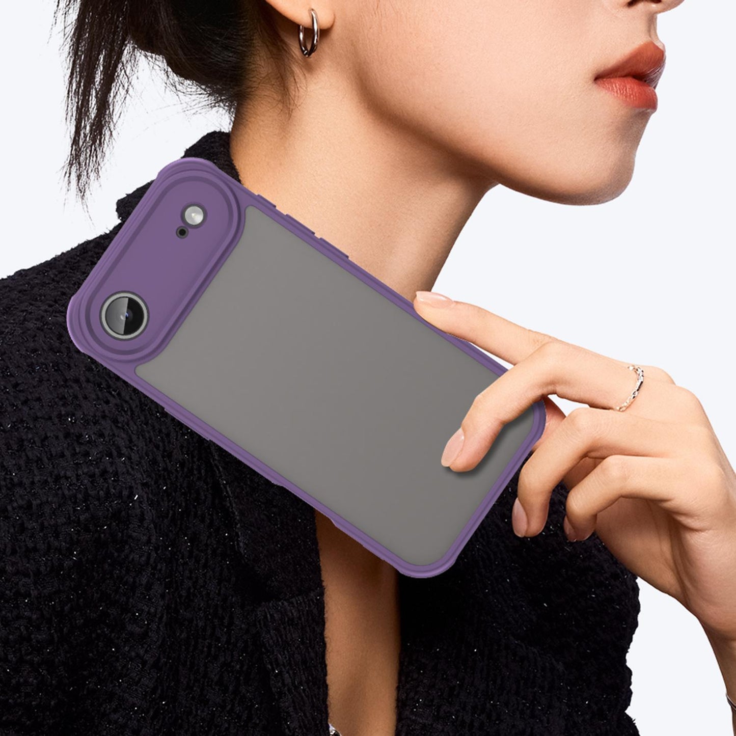 Apple iPhone Air TPU Hybrid PC Frosted Phone Case with Durable Scratch, Dirt & Wear Protection, Precise Cutouts, Lightweight Easy-Fit Slim Cover