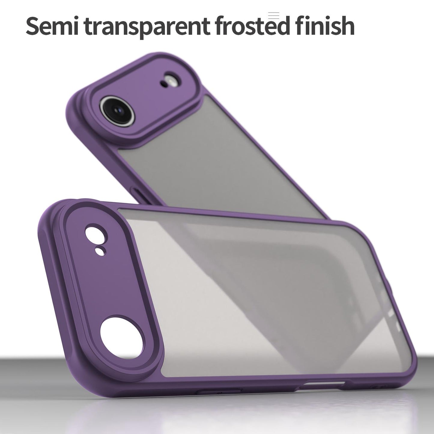 Apple iPhone Air TPU Hybrid PC Frosted Phone Case with Durable Scratch, Dirt & Wear Protection, Precise Cutouts, Lightweight Easy-Fit Slim Cover