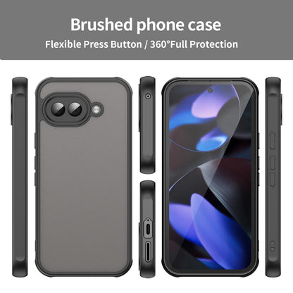 Google Pixel 9a TPU Hybrid PC Frosted Phone Case with Durable Scratch, Dirt & Wear Protection, Precise Cutouts, Lightweight Easy-Fit Slim Cover