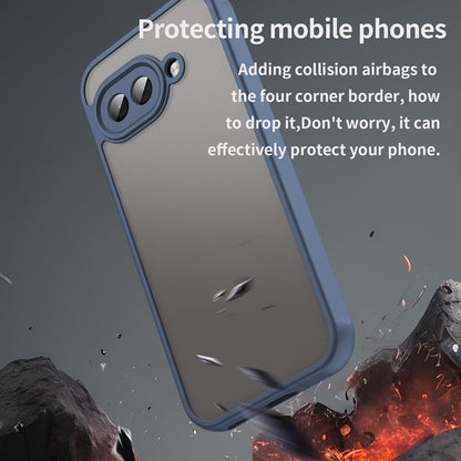 Google Pixel 9a TPU Hybrid PC Frosted Phone Case with Durable Scratch, Dirt & Wear Protection, Precise Cutouts, Lightweight Easy-Fit Slim Cover