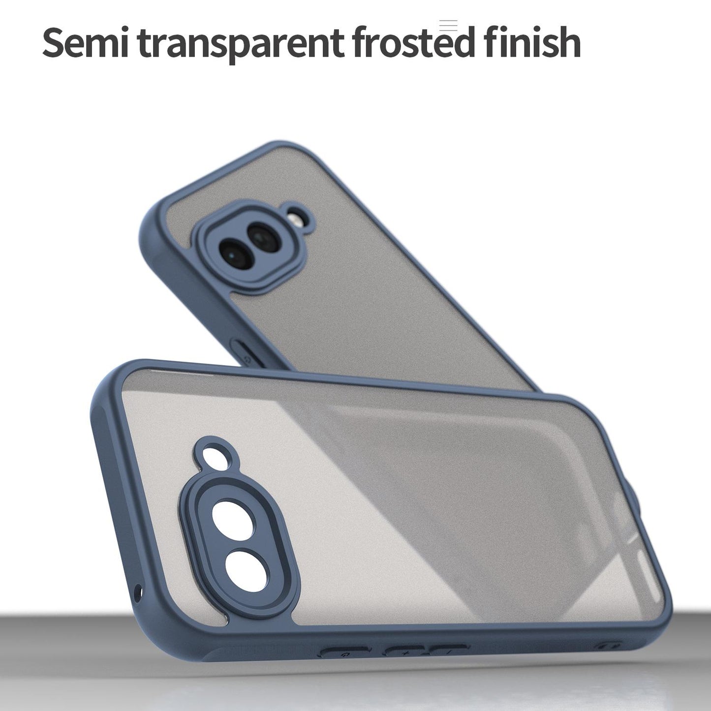 Google Pixel 9a TPU Hybrid PC Frosted Phone Case with Durable Scratch, Dirt & Wear Protection, Precise Cutouts, Lightweight Easy-Fit Slim Cover