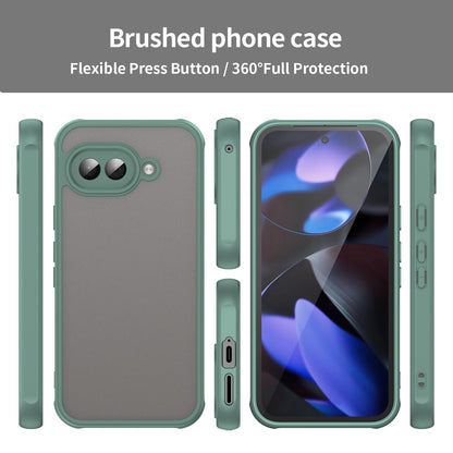 Google Pixel 9a TPU Hybrid PC Frosted Phone Case with Durable Scratch, Dirt & Wear Protection, Precise Cutouts, Lightweight Easy-Fit Slim Cover