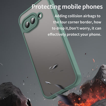 Google Pixel 9a TPU Hybrid PC Frosted Phone Case with Durable Scratch, Dirt & Wear Protection, Precise Cutouts, Lightweight Easy-Fit Slim Cover