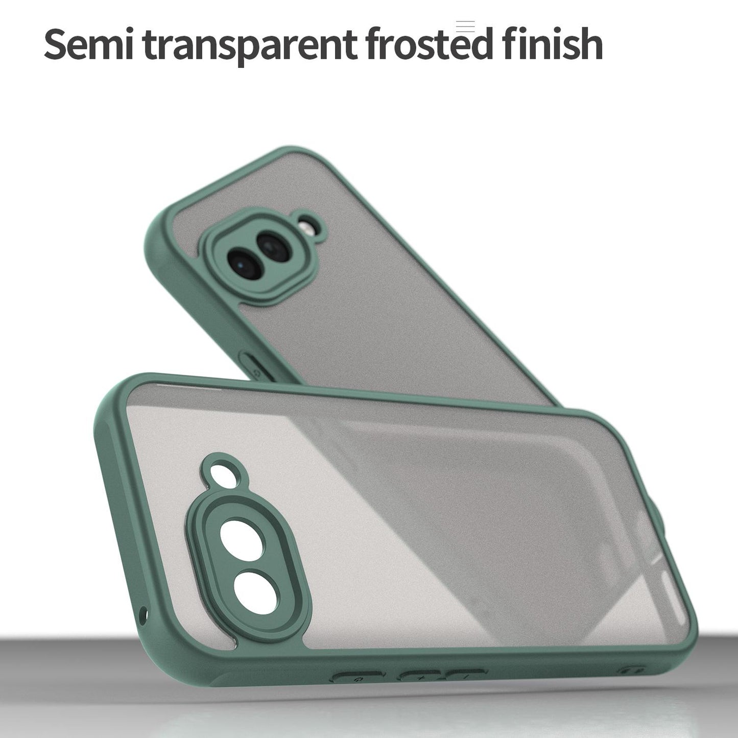Google Pixel 9a TPU Hybrid PC Frosted Phone Case with Durable Scratch, Dirt & Wear Protection, Precise Cutouts, Lightweight Easy-Fit Slim Cover