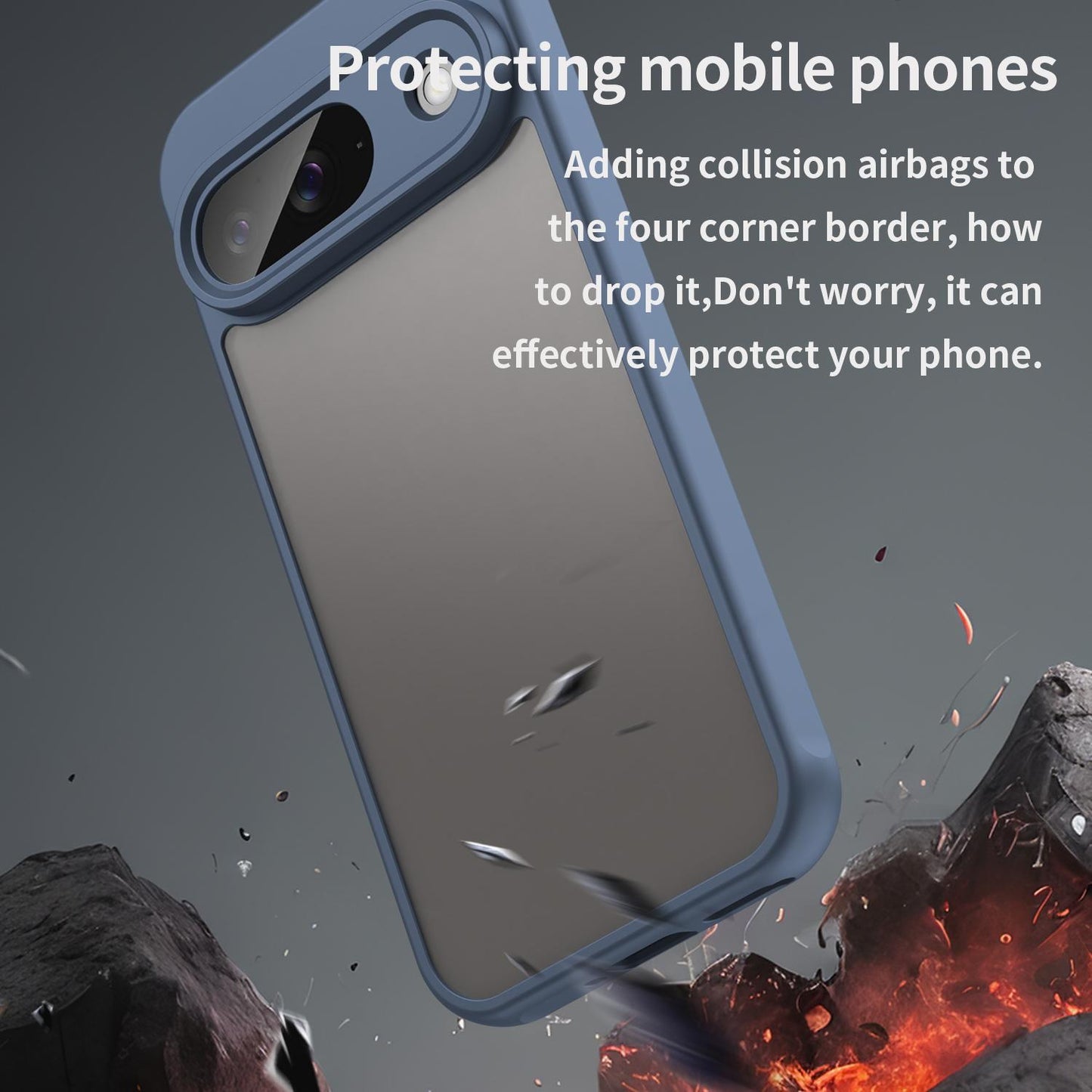 Google Pixel 9 TPU Hybrid PC Frosted Phone Case with Durable Scratch, Dirt & Wear Protection, Precise Cutouts, Lightweight Easy-Fit Slim Cover