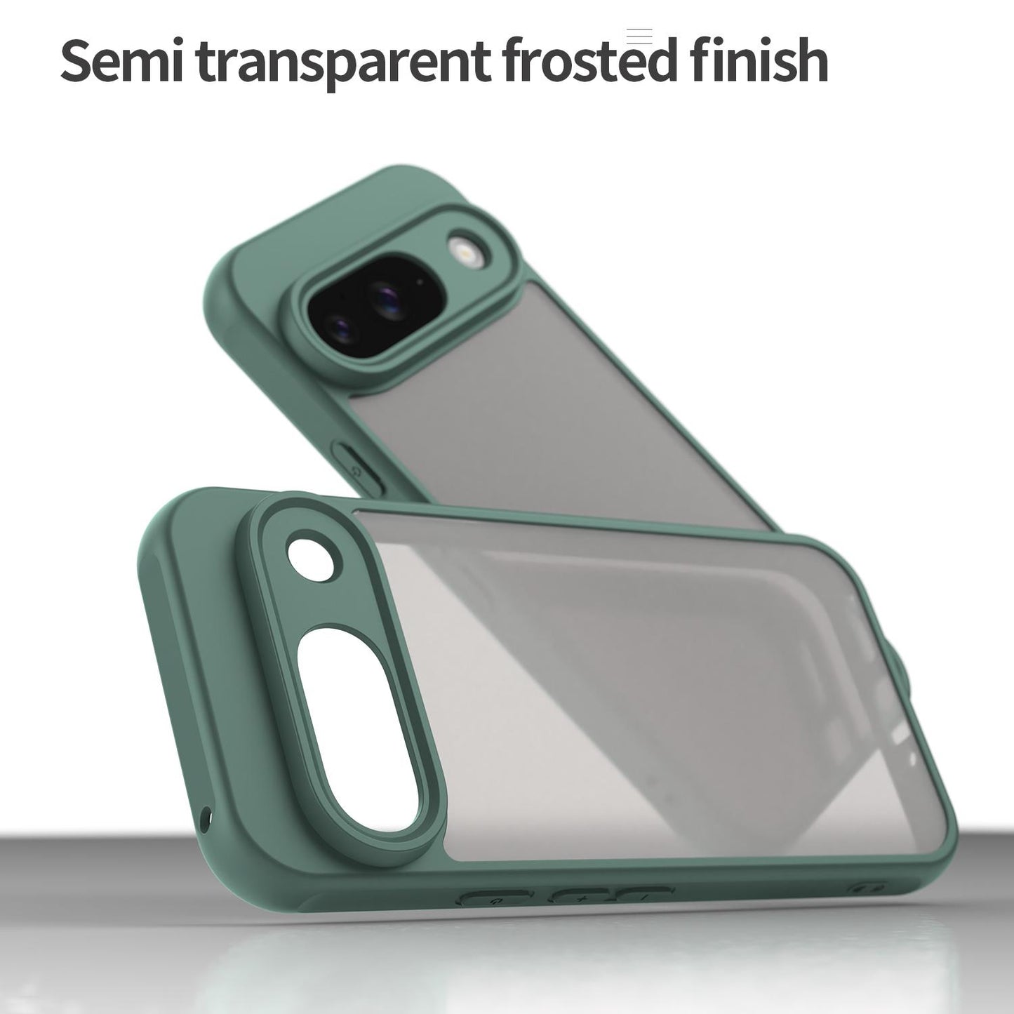 Google Pixel 9 TPU Hybrid PC Frosted Phone Case with Durable Scratch, Dirt & Wear Protection, Precise Cutouts, Lightweight Easy-Fit Slim Cover