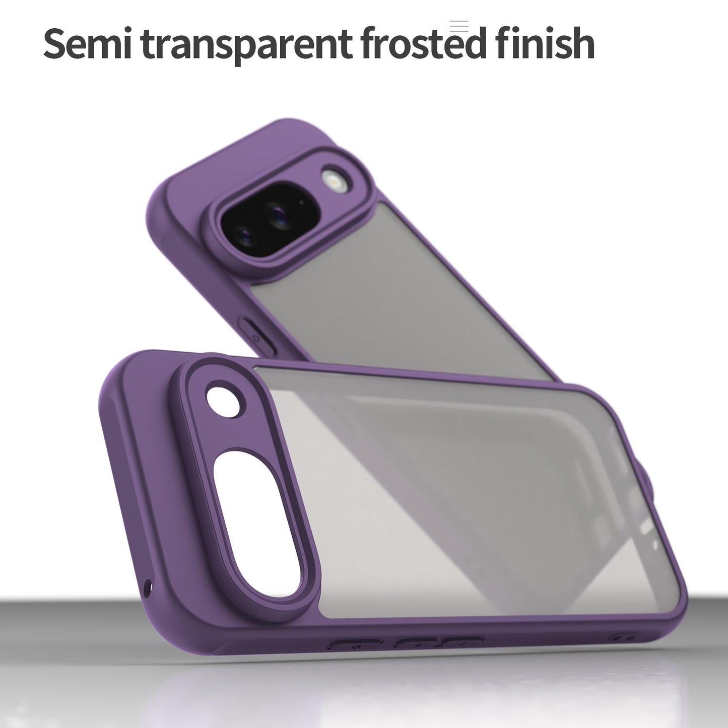 Google Pixel 9 TPU Hybrid PC Frosted Phone Case with Durable Scratch, Dirt & Wear Protection, Precise Cutouts, Lightweight Easy-Fit Slim Cover