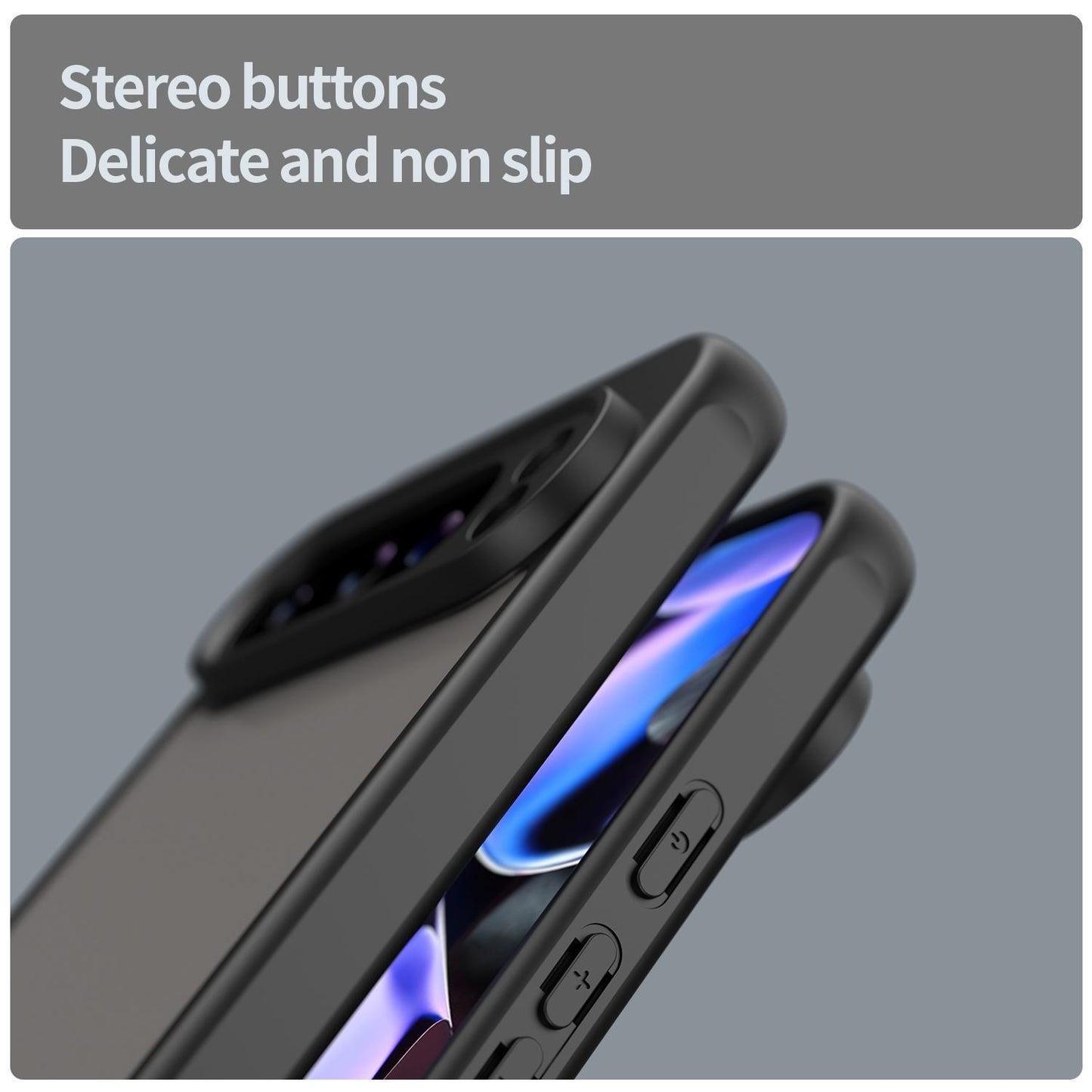 Google Pixel 9 Pro XL TPU Hybrid PC Frosted Phone Case with Durable Scratch, Dirt & Wear Protection, Precise Cutouts, Lightweight Easy-Fit Slim Cover
