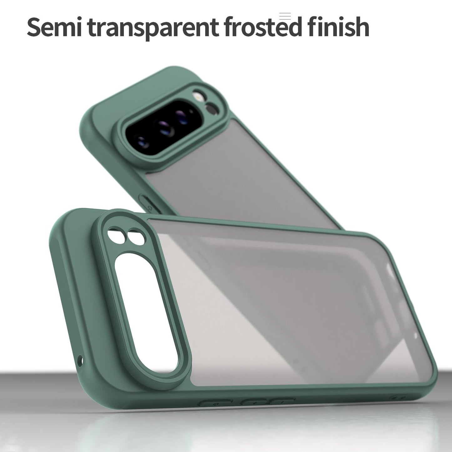 Google Pixel 9 Pro XL TPU Hybrid PC Frosted Phone Case with Durable Scratch, Dirt & Wear Protection, Precise Cutouts, Lightweight Easy-Fit Slim Cover