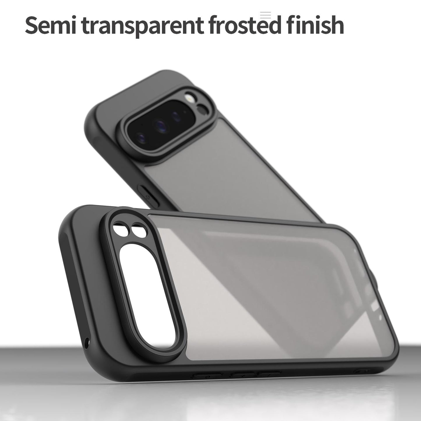 Google Pixel 9 Pro TPU Hybrid PC Frosted Phone Case with Durable Scratch, Dirt & Wear Protection, Precise Cutouts, Lightweight Easy-Fit Slim Cover