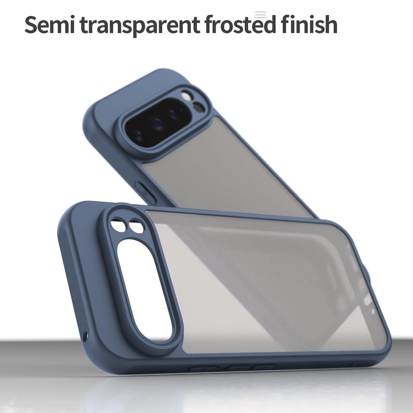 Google Pixel 9 Pro TPU Hybrid PC Frosted Phone Case with Durable Scratch, Dirt & Wear Protection, Precise Cutouts, Lightweight Easy-Fit Slim Cover