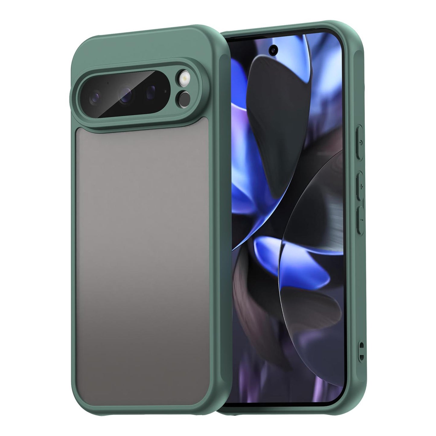 Google Pixel 9 Pro TPU Hybrid PC Frosted Phone Case with Durable Scratch, Dirt & Wear Protection, Precise Cutouts, Lightweight Easy-Fit Slim Cover