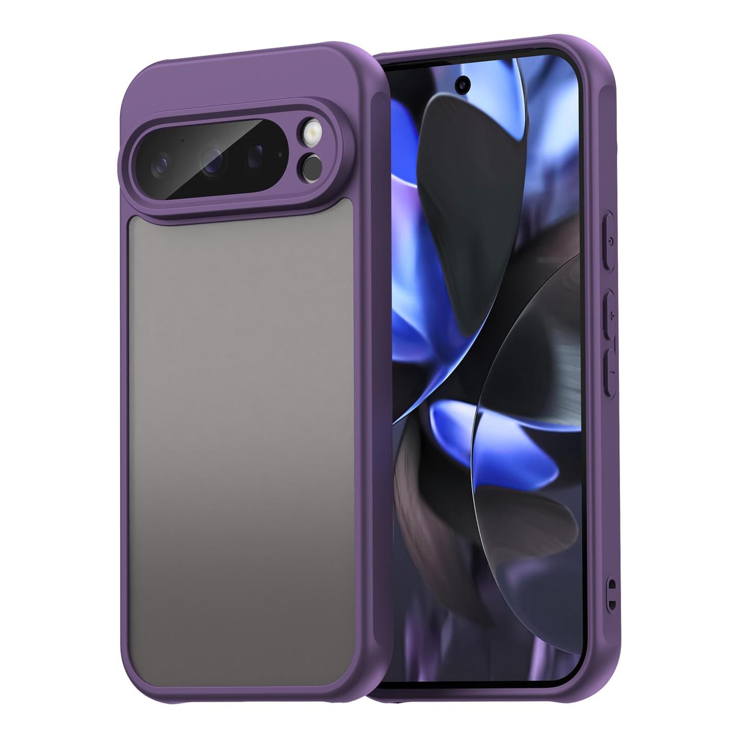 Google Pixel 9 Pro TPU Hybrid PC Frosted Phone Case with Durable Scratch, Dirt & Wear Protection, Precise Cutouts, Lightweight Easy-Fit Slim Cover