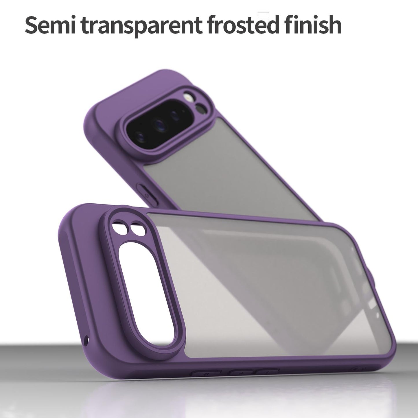 Google Pixel 9 Pro TPU Hybrid PC Frosted Phone Case with Durable Scratch, Dirt & Wear Protection, Precise Cutouts, Lightweight Easy-Fit Slim Cover