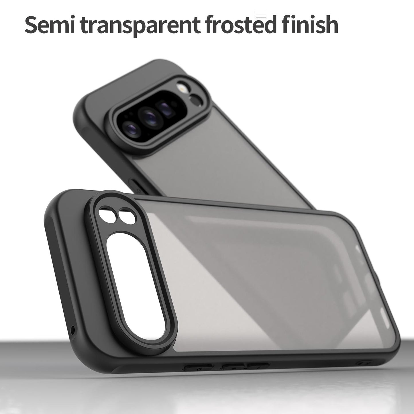 Google Pixel 10 Pro XL TPU Hybrid PC Frosted Phone Case with Durable Scratch, Dirt & Wear Protection, Precise Cutouts, Lightweight Easy-Fit Slim Cover