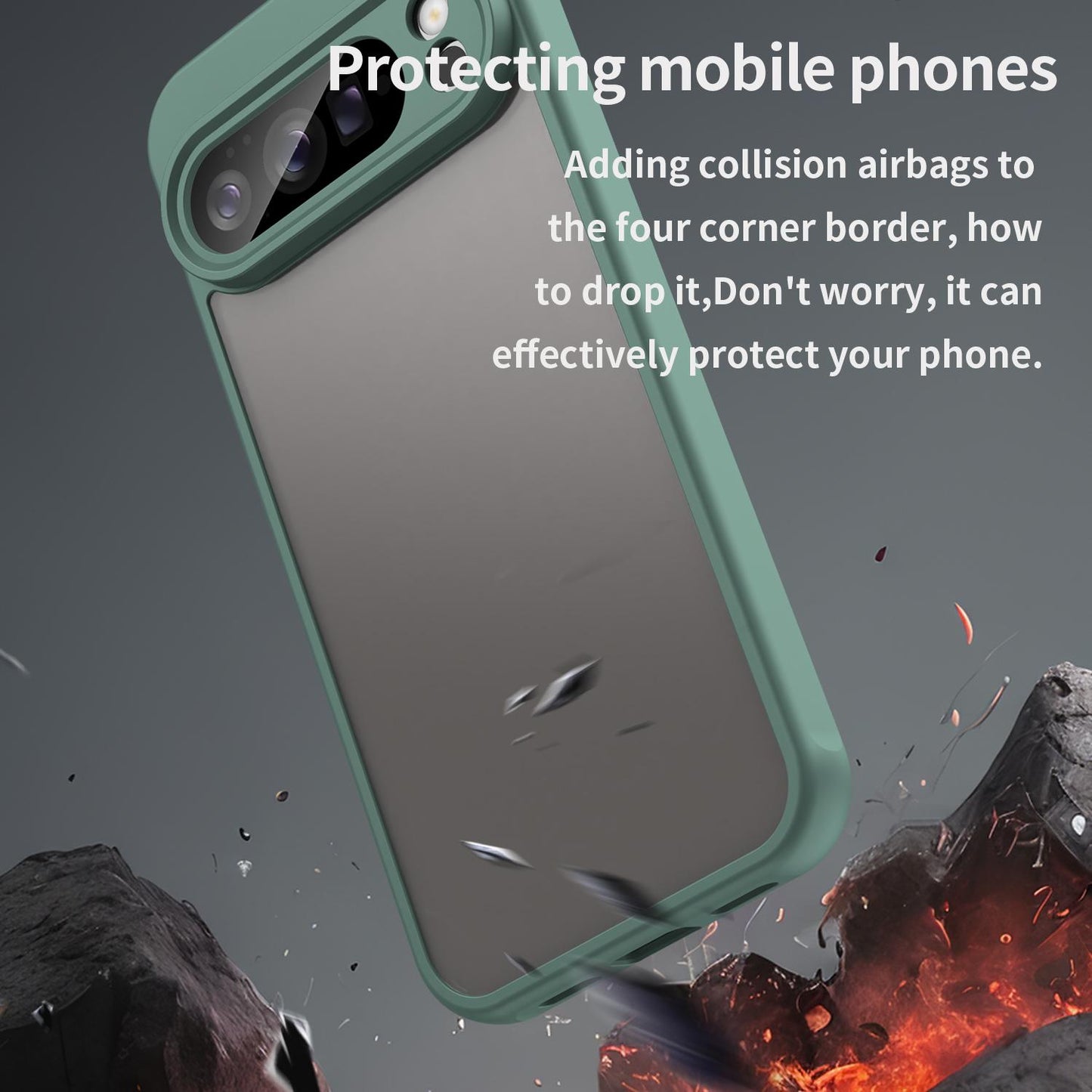 Google Pixel 10 Pro XL TPU Hybrid PC Frosted Phone Case with Durable Scratch, Dirt & Wear Protection, Precise Cutouts, Lightweight Easy-Fit Slim Cover