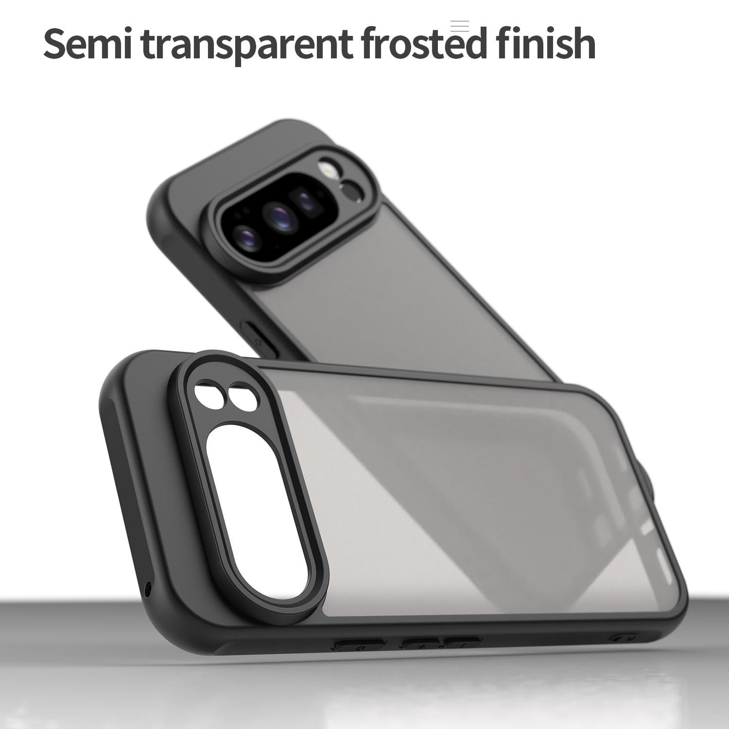 Google Pixel 10 Pro TPU Hybrid PC Frosted Phone Case with Durable Scratch, Dirt & Wear Protection, Precise Cutouts, Lightweight Easy-Fit Slim Cover