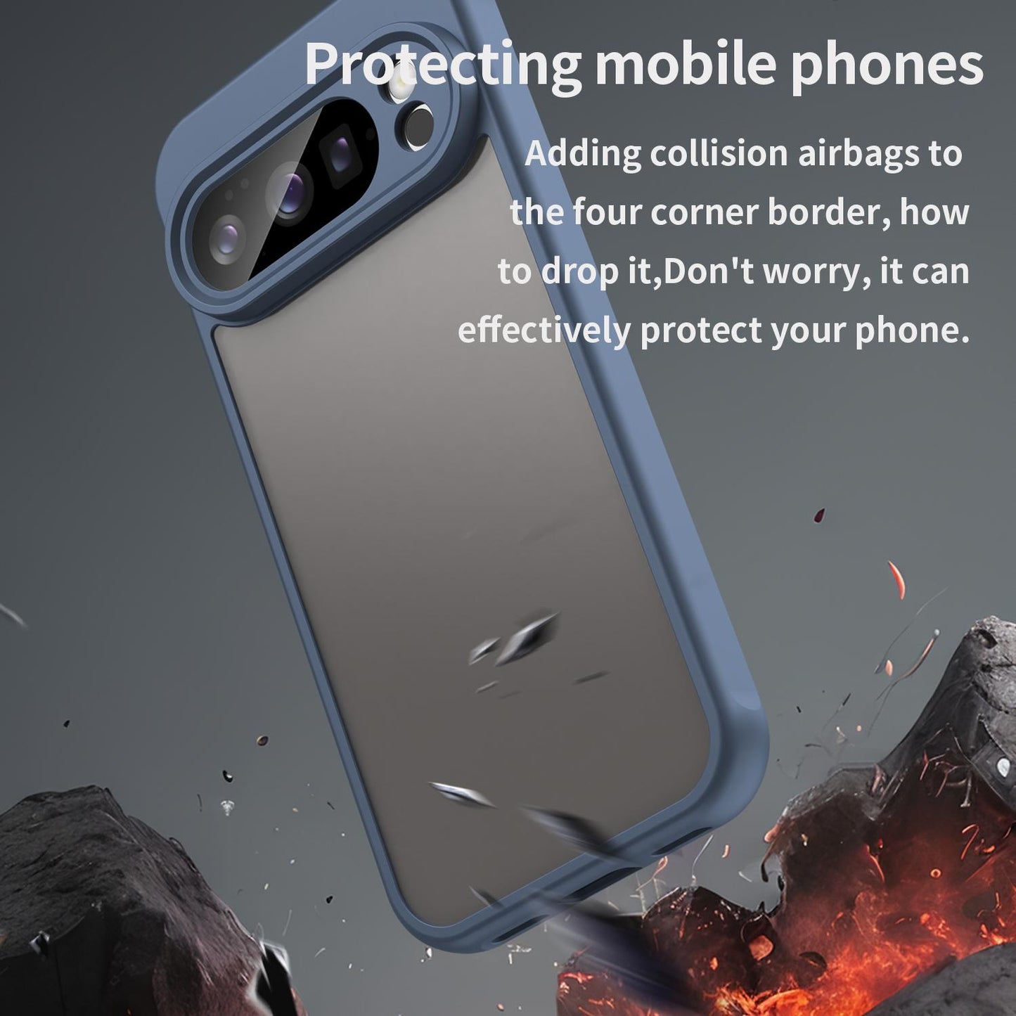 Google Pixel 10 Pro TPU Hybrid PC Frosted Phone Case with Durable Scratch, Dirt & Wear Protection, Precise Cutouts, Lightweight Easy-Fit Slim Cover