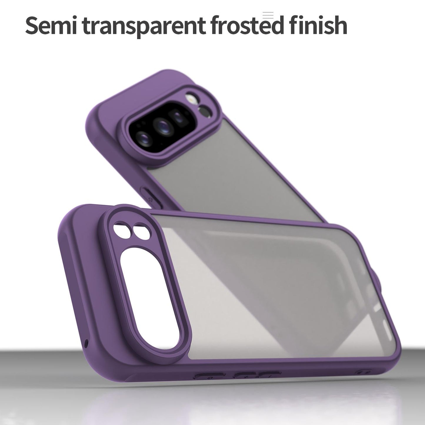 Google Pixel 10 Pro TPU Hybrid PC Frosted Phone Case with Durable Scratch, Dirt & Wear Protection, Precise Cutouts, Lightweight Easy-Fit Slim Cover