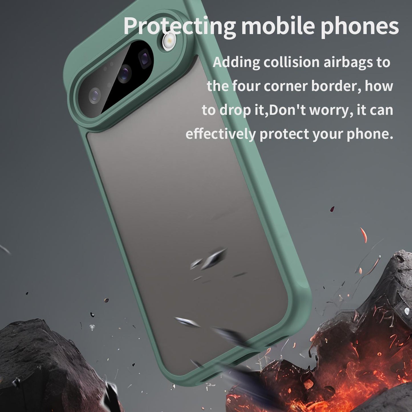 Google Pixel 10 TPU Hybrid PC Frosted Phone Case with Durable Scratch, Dirt & Wear Protection, Precise Cutouts, Lightweight Easy-Fit Slim Cover