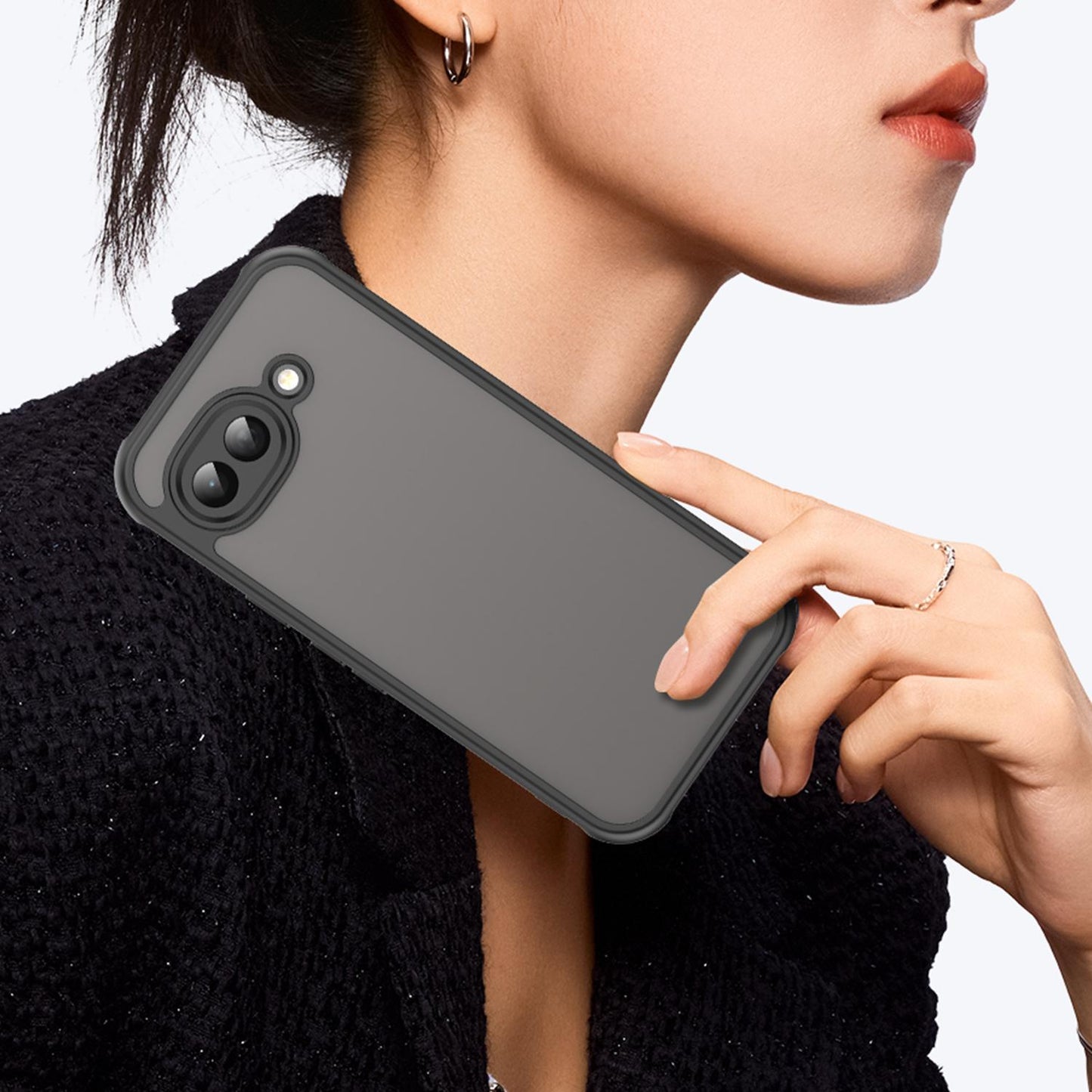 Google Pixel 10a TPU Hybrid PC Frosted Phone Case with Durable Scratch, Dirt & Wear Protection, Precise Cutouts, Lightweight Easy-Fit Slim Cover
