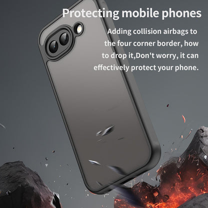 Google Pixel 10a TPU Hybrid PC Frosted Phone Case with Durable Scratch, Dirt & Wear Protection, Precise Cutouts, Lightweight Easy-Fit Slim Cover