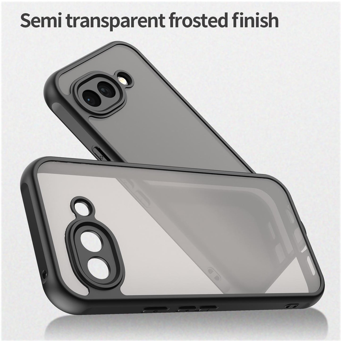 Google Pixel 10a TPU Hybrid PC Frosted Phone Case with Durable Scratch, Dirt & Wear Protection, Precise Cutouts, Lightweight Easy-Fit Slim Cover