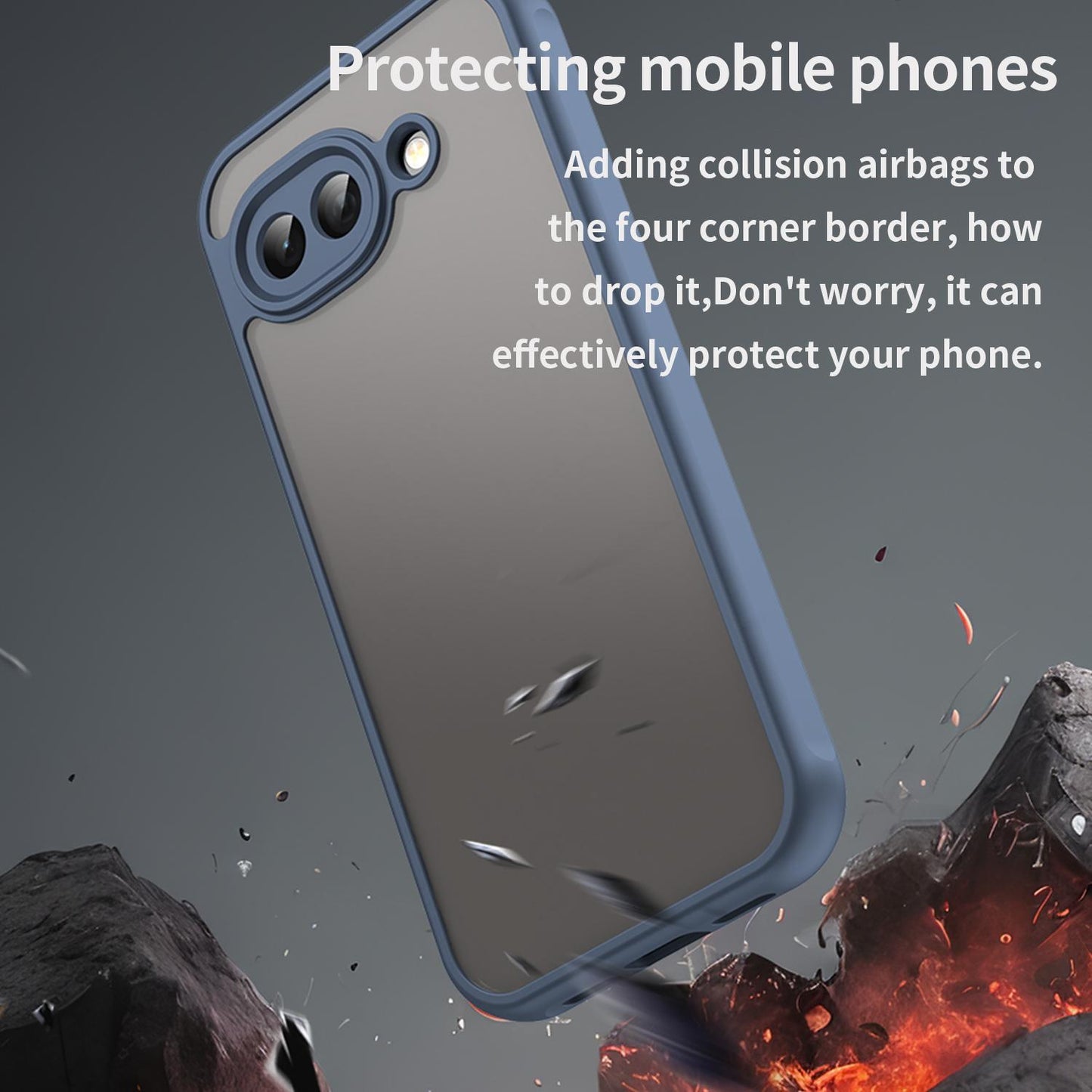 Google Pixel 10a TPU Hybrid PC Frosted Phone Case with Durable Scratch, Dirt & Wear Protection, Precise Cutouts, Lightweight Easy-Fit Slim Cover