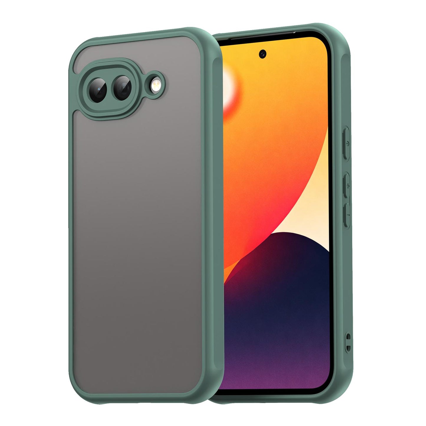 Google Pixel 10a TPU Hybrid PC Frosted Phone Case with Durable Scratch, Dirt & Wear Protection, Precise Cutouts, Lightweight Easy-Fit Slim Cover