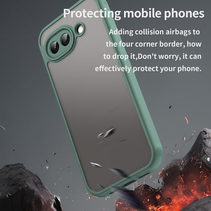 Google Pixel 10a TPU Hybrid PC Frosted Phone Case with Durable Scratch, Dirt & Wear Protection, Precise Cutouts, Lightweight Easy-Fit Slim Cover