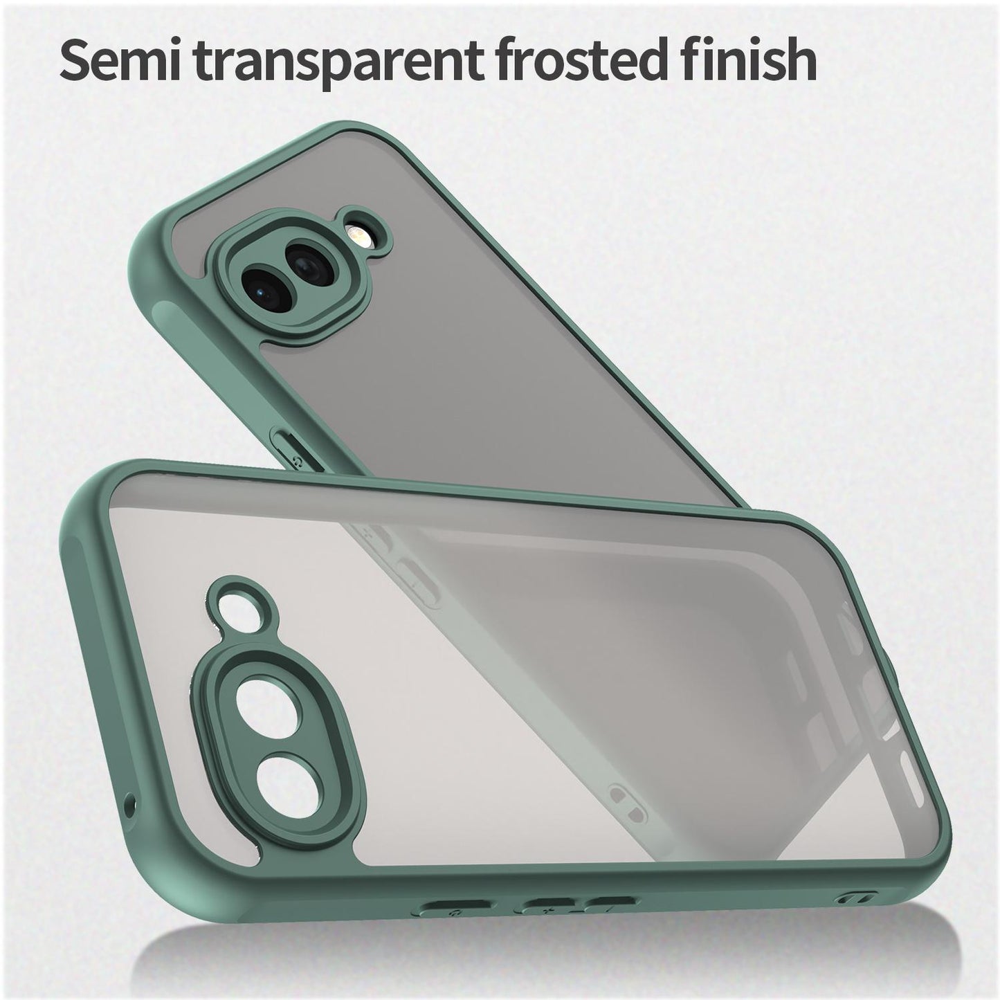 Google Pixel 10a TPU Hybrid PC Frosted Phone Case with Durable Scratch, Dirt & Wear Protection, Precise Cutouts, Lightweight Easy-Fit Slim Cover