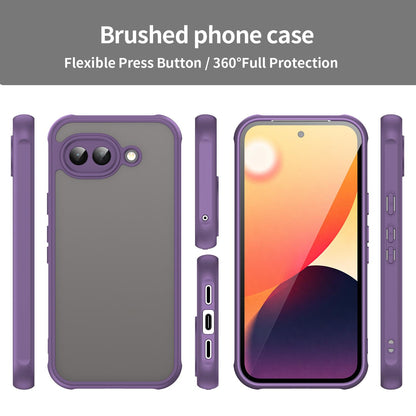 Google Pixel 10a TPU Hybrid PC Frosted Phone Case with Durable Scratch, Dirt & Wear Protection, Precise Cutouts, Lightweight Easy-Fit Slim Cover