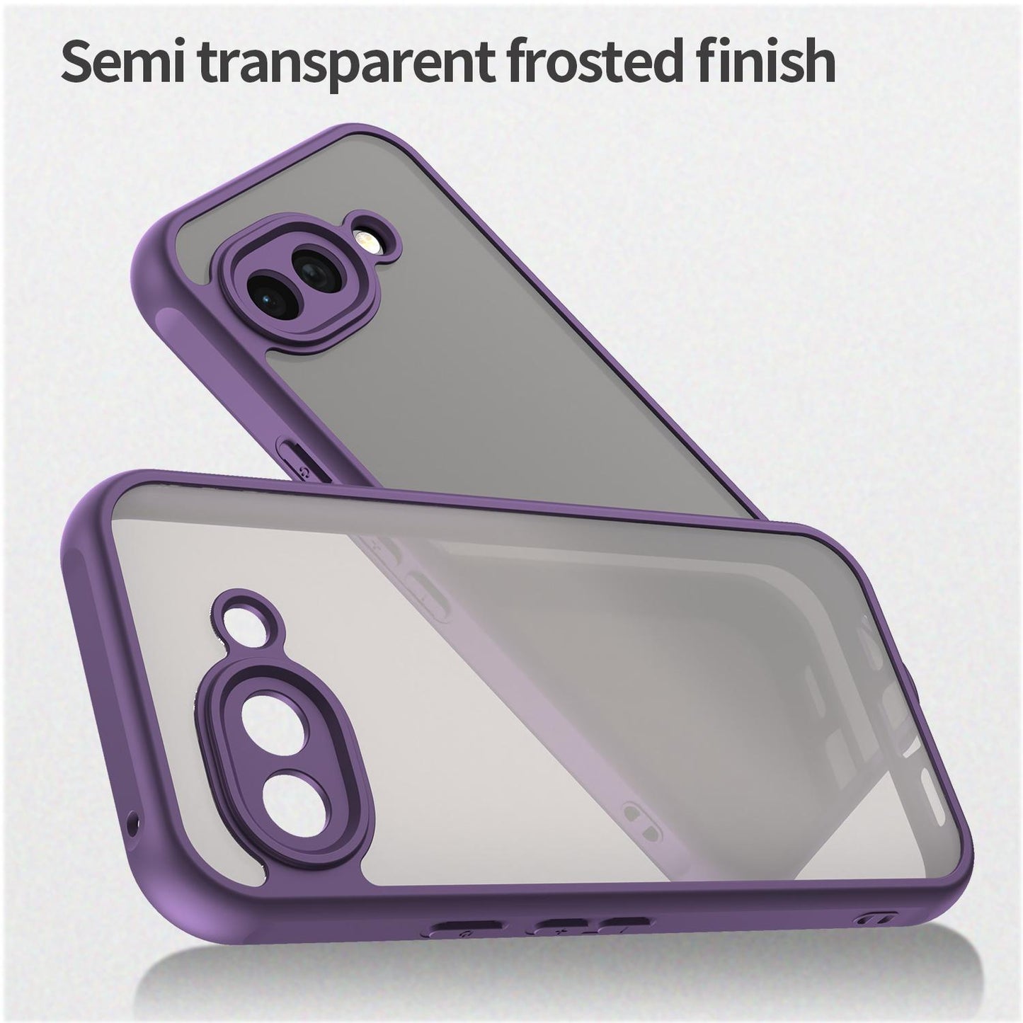 Google Pixel 10a TPU Hybrid PC Frosted Phone Case with Durable Scratch, Dirt & Wear Protection, Precise Cutouts, Lightweight Easy-Fit Slim Cover