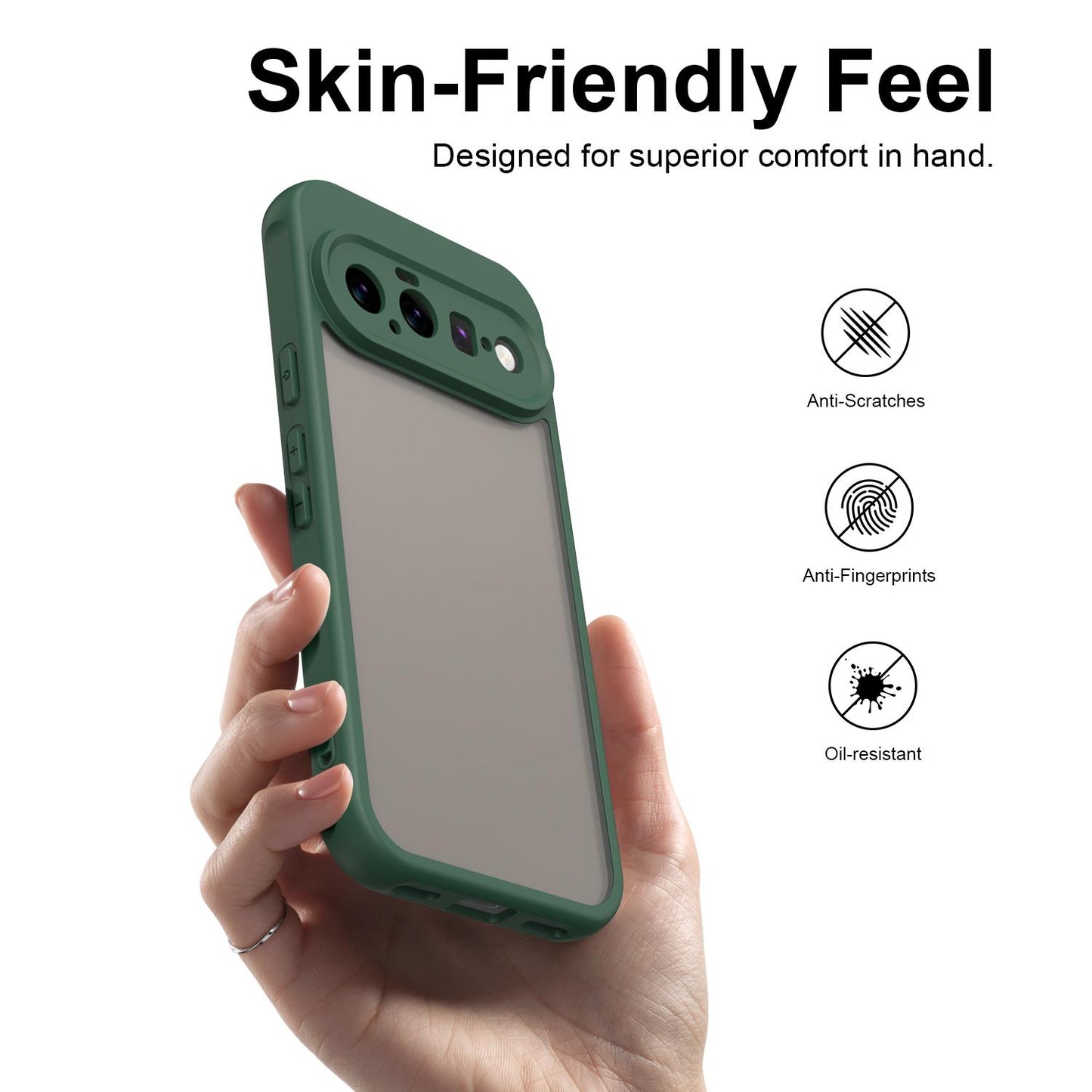 Google Pixel 11 TPU Hybrid PC Frosted Phone Case with Durable Scratch, Dirt & Wear Protection, Precise Cutouts, Lightweight Easy-Fit Slim Cover