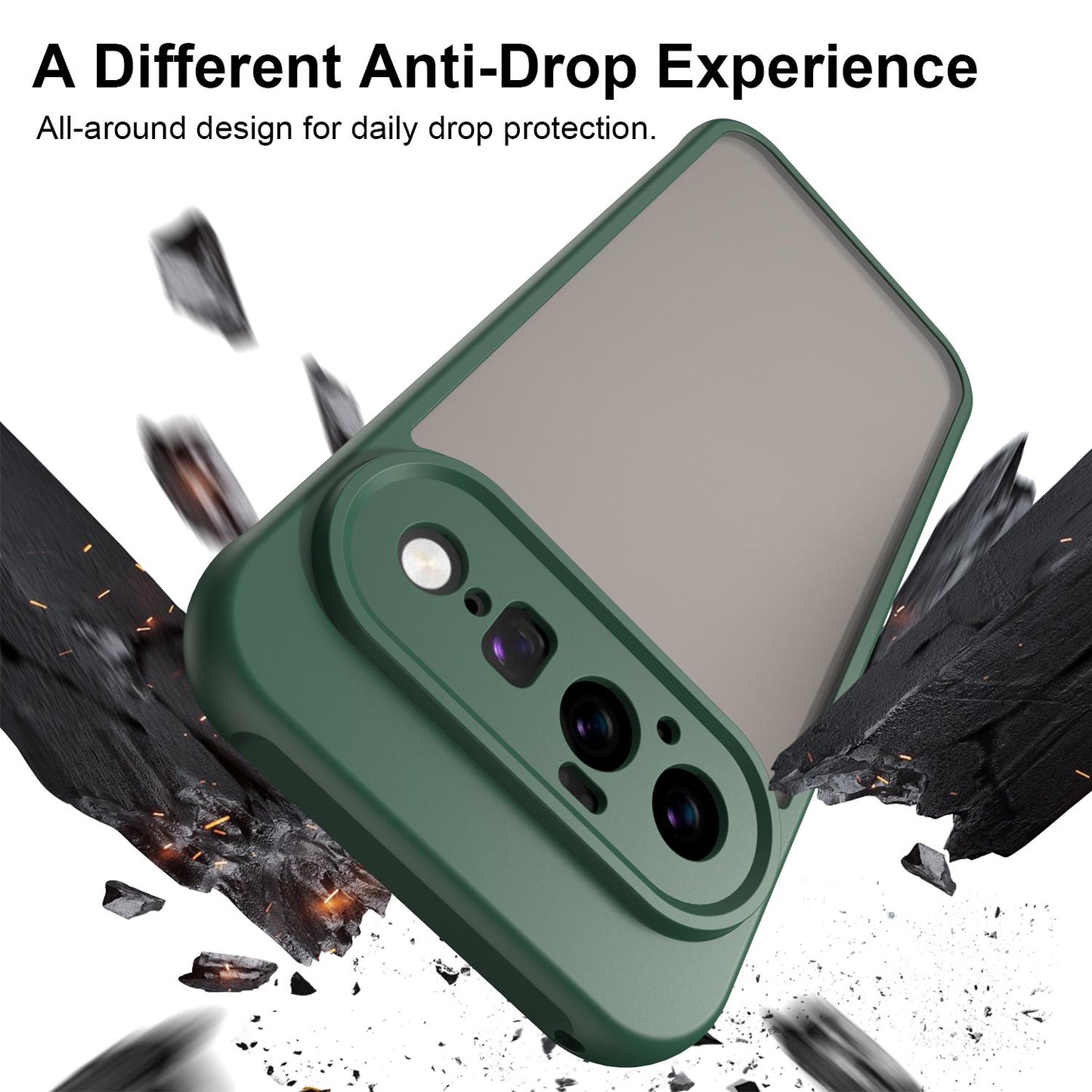 Google Pixel 11 TPU Hybrid PC Frosted Phone Case with Durable Scratch, Dirt & Wear Protection, Precise Cutouts, Lightweight Easy-Fit Slim Cover