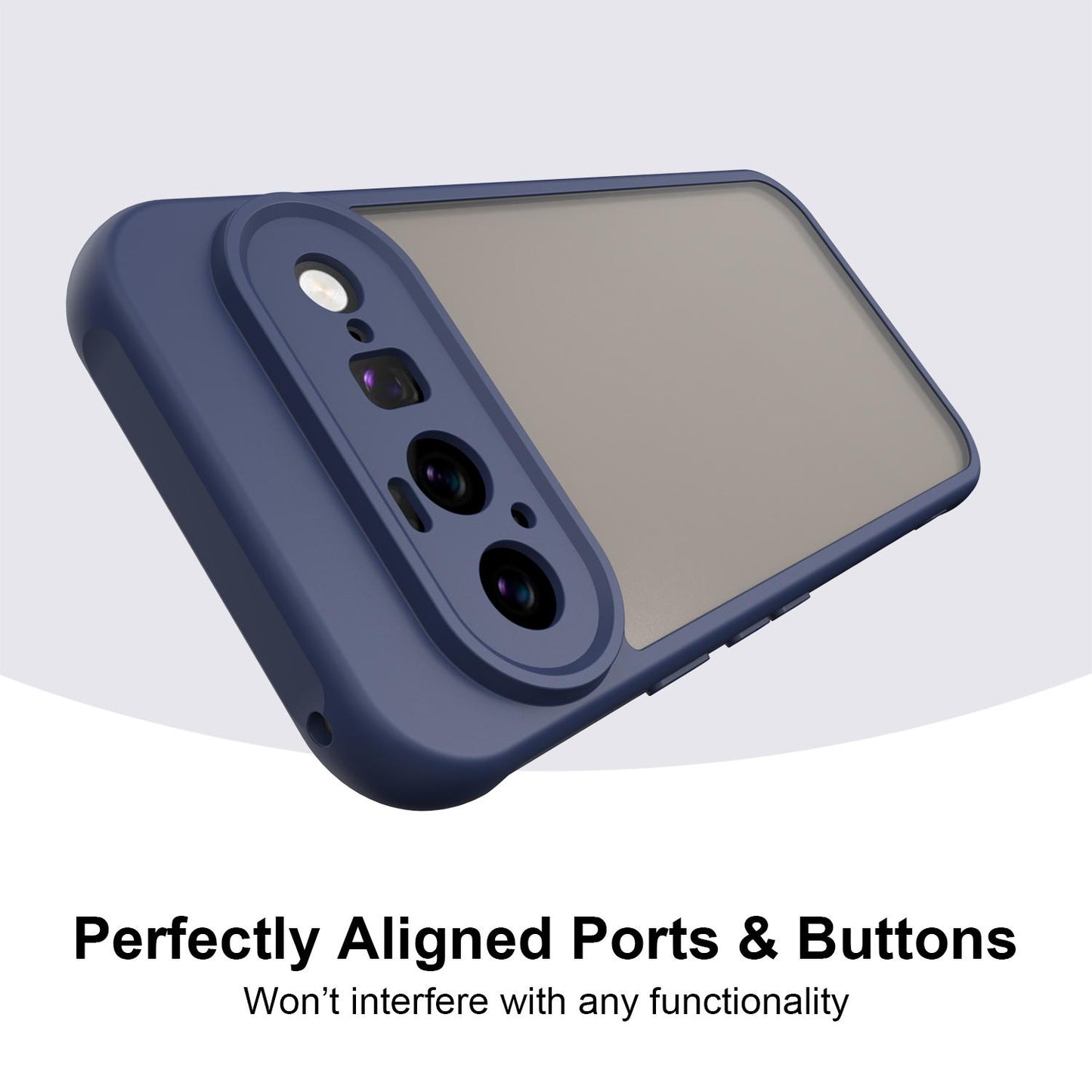 Google Pixel 11 Pro XL TPU Hybrid PC Frosted Phone Case with Durable Scratch, Dirt & Wear Protection, Precise Cutouts, Lightweight Easy-Fit Slim Cover