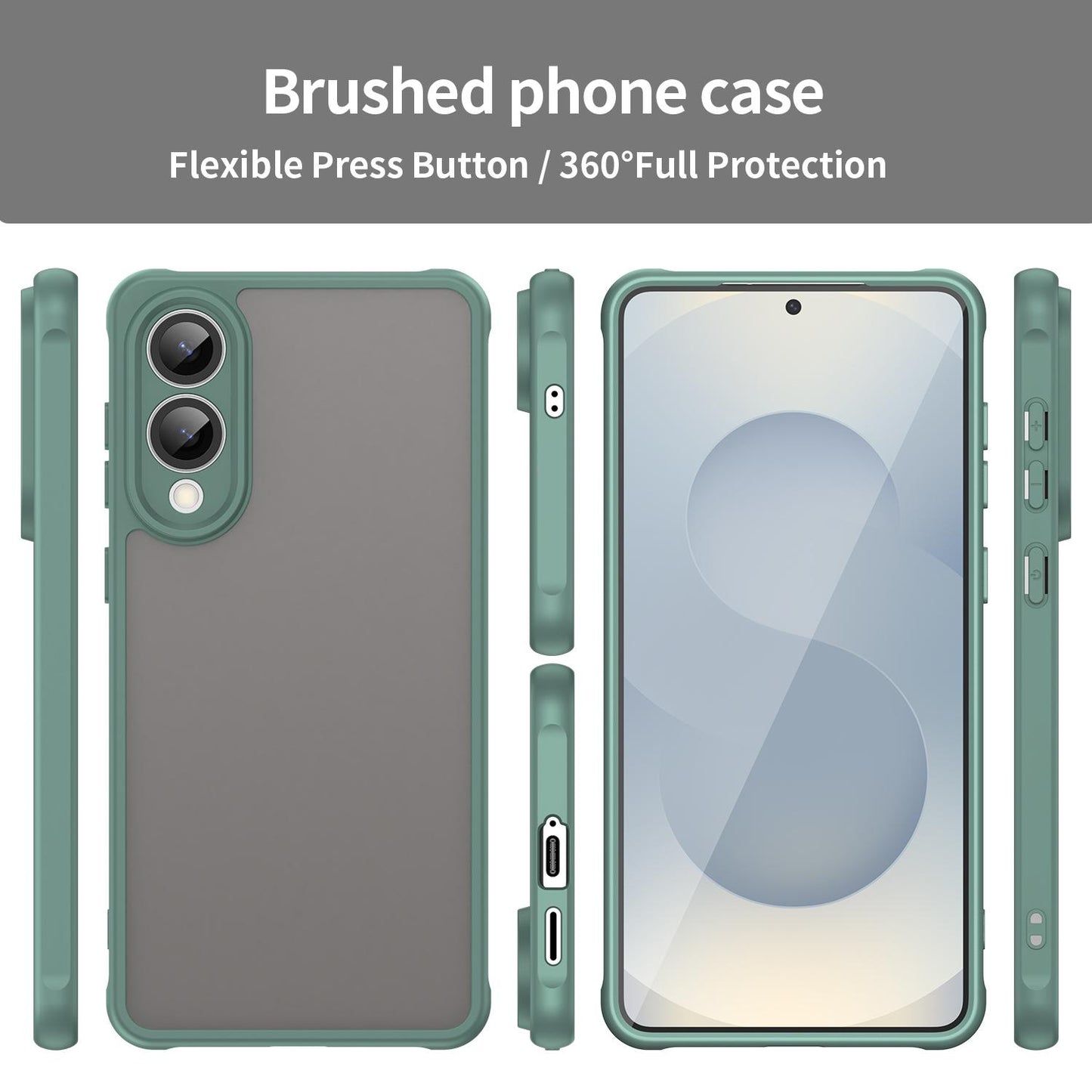 Samsung Galaxy S25 Edge 5G TPU Hybrid PC Frosted Phone Case with Durable Scratch, Dirt & Wear Protection, Precise Cutouts, Lightweight Easy-Fit Slim Cover