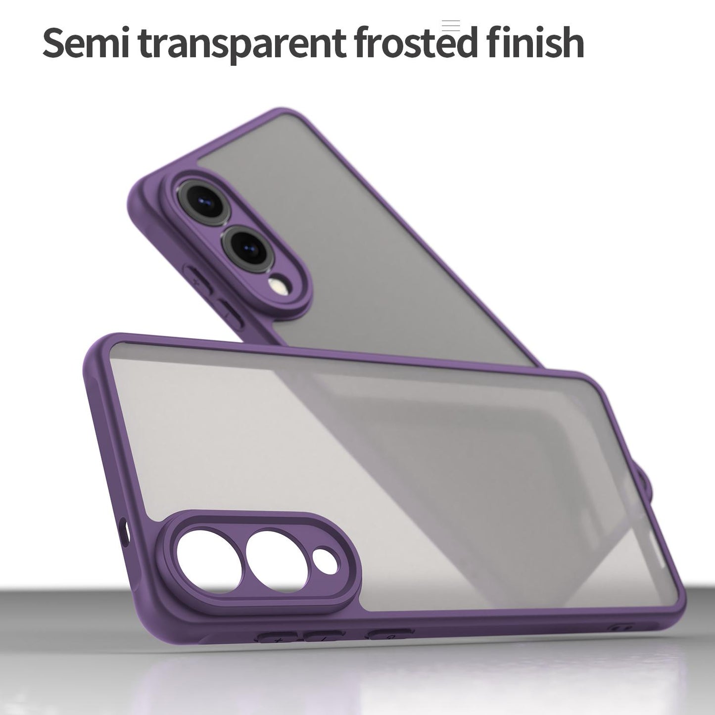 Samsung Galaxy S25 Edge 5G TPU Hybrid PC Frosted Phone Case with Durable Scratch, Dirt & Wear Protection, Precise Cutouts, Lightweight Easy-Fit Slim Cover