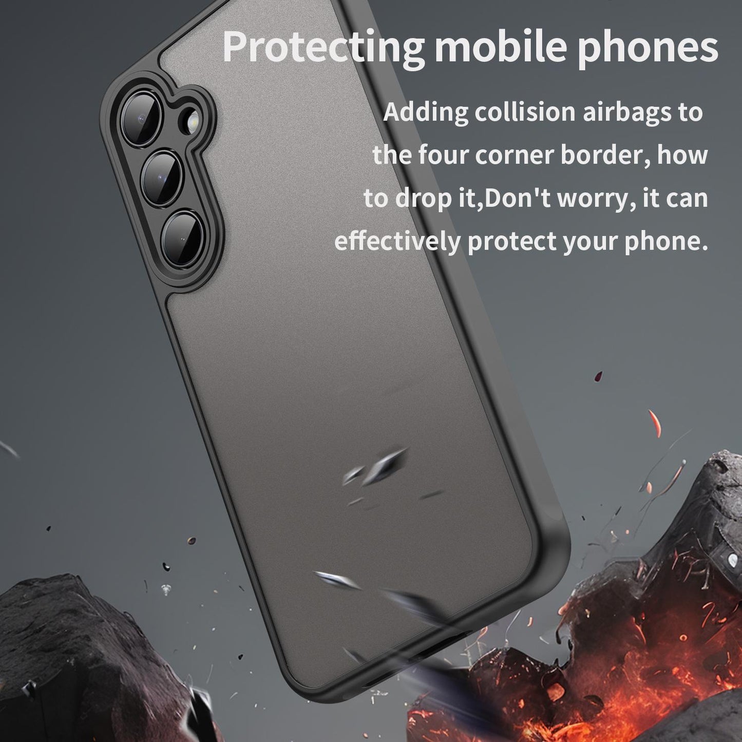 Samsung Galaxy S24 5G TPU Hybrid PC Frosted Phone Case with Durable Scratch, Dirt & Wear Protection, Precise Cutouts, Lightweight Easy-Fit Slim Cover